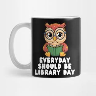 Owl Library Day Mug